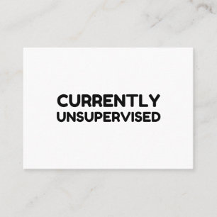 Carte De Visite Actuellement non supervisé