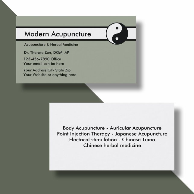 Carte De Visite Acupuncture chinoise (Créateur téléchargé)