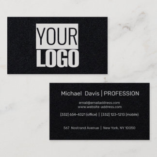 Carte De Visite add your logo -jet black