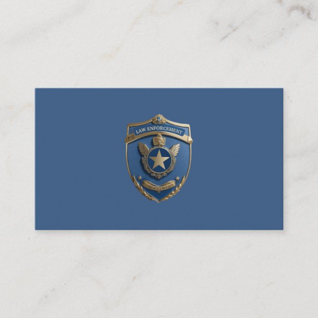 Carte De Visite Adjoint du shérif chargé de l'application de la lo (Devant)