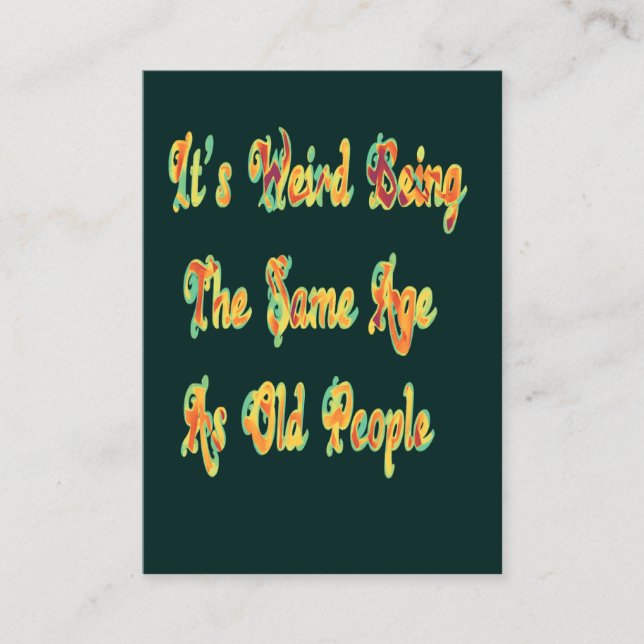 Carte De Visite Admettre Que La Vie Serait Ennuyante Sans Moi Vint (Devant)