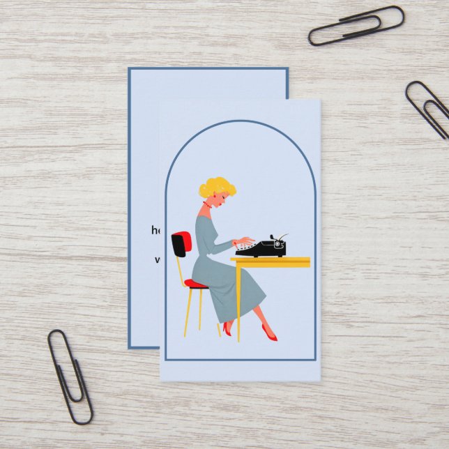 Carte De Visite Administrative Assistant Business Card (Devant/Arrière en situation)