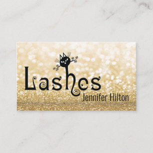 Carte De Visite Adorable mignon chat noir logos amusant