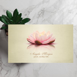Carte De Visite Adorable Moderne Élégant Chic Lotus Flower