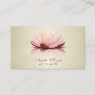 Carte De Visite Adorable Moderne Élégant Chic Lotus Flower