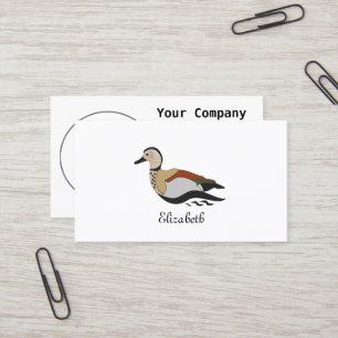 Carte De Visite Adorable Ringed Teal Duck Swimming