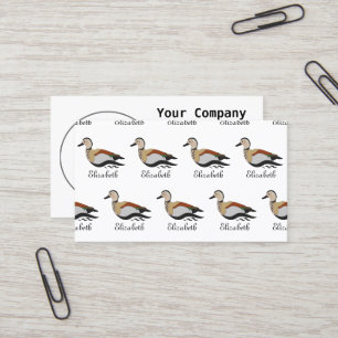 Carte De Visite Adorable Ringed Teal Duck Swimming