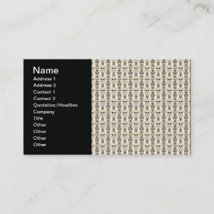 Carte De Visite Adorables Petits Hiboux Motif sur Jaune Clair