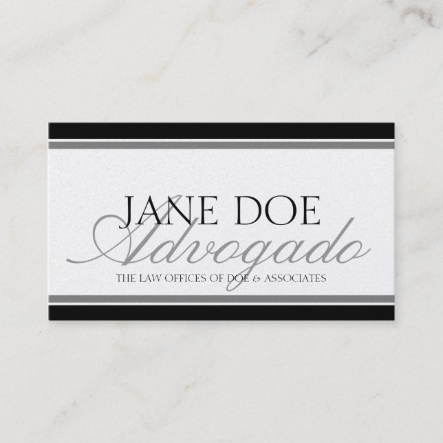 Carte De Visite Advogado (Devant)
