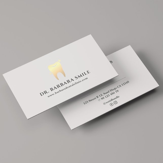 Carte De Visite Aesthétique Dentiste Nettoyer Minimal Dental Nomin (Aesthetic Dentist Clean Minimal Dental Appointment Business Card
)