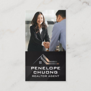 Carte De Visite Affaire commerciale   Logo immobilier   Finance