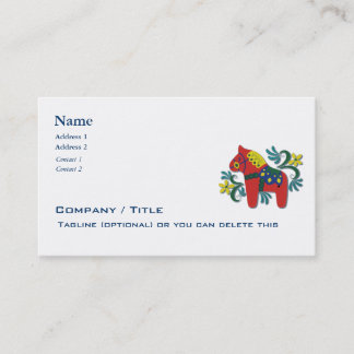 Carte De Visite Affaires de cheval de Dala de Scandinave