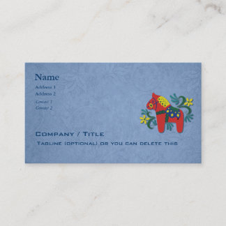 Carte De Visite Affaires de cheval de Dala de Scandinave