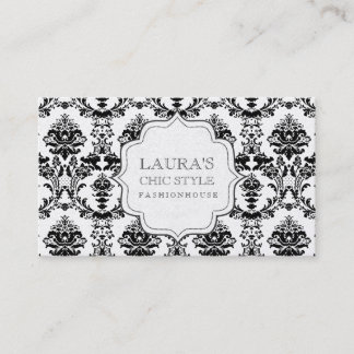 Carte De Visite Affaires de mode élégantes chics modernes de