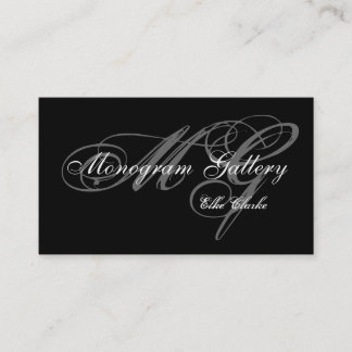 Carte De Visite Affaires grises noires simples de mariage de