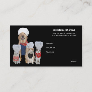 Carte De Visite Affaires personnalisables d'aliment pour animaux