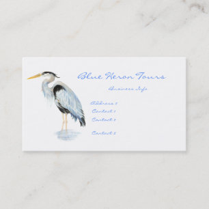 Carte De Visite Affaires personnalisées Great Blue Heron Bird