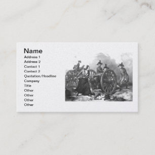 Carte De Visite Affaires révolutionnaires Ca de canon de broc