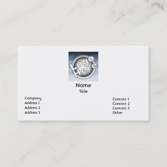 Carte De Visite Affaires simples (Devant)