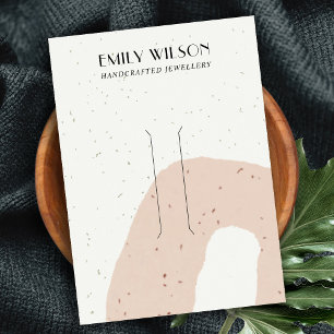 CARTE DE VISITE AFFICHAGE ABSTRAIT DE LA CLIP DE CHEVEUX DE POINTE