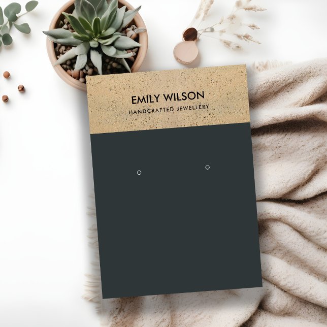 CARTE DE VISITE AFFICHAGE D'APPRÉCIATION DE LA TEXTURE DE TERRACOT (Créateur téléchargé)