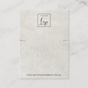 CARTE DE VISITE AFFICHAGE DE BRACELET DE BRACELET EN BÉTON GRIS B