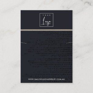 CARTE DE VISITE AFFICHAGE DE BRACELET DE COULEURS NOIRES URBAINS