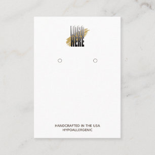Carte De Visite Affichage de l'oreille Ajouter logo Social Media B