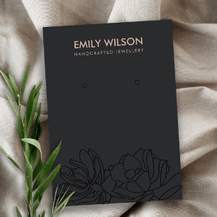 CARTE DE VISITE AFFICHAGE D'ÉTIQUETAGE DU FOLIAGE SUCCULENT CACTU