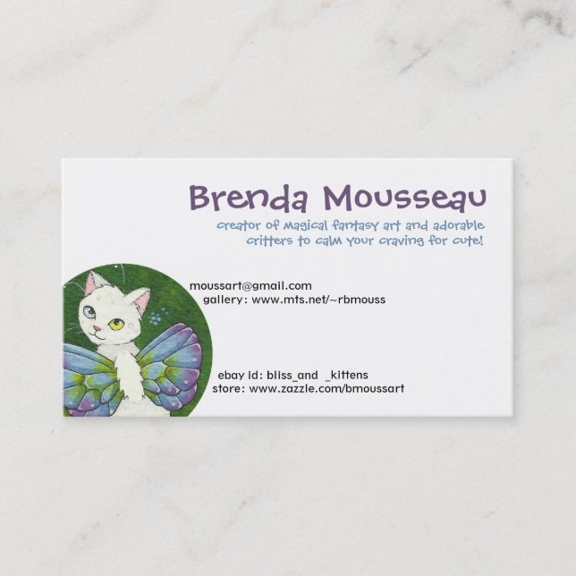 Carte De Visite affiche cartonnée publicitaire dans les moyens de (Devant)