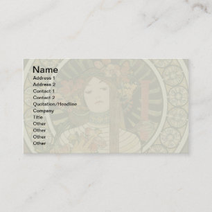 Carte De Visite Affiche vintage Alfonse Mucha Trappistine Nouveau