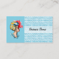 Carte de visite africain de femme