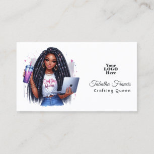 Carte De Visite African American Crafting Queen Ararming Empowerme