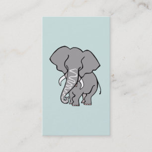 Carte De Visite African ELEPHANT - Animal en voie de disparition -