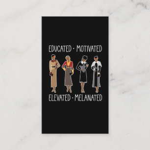 Carte De Visite Afro-américain motivé par l'éducation de la reine 