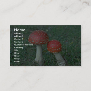 Carte De Visite Agarics de mouche (muscaria d'amanite)