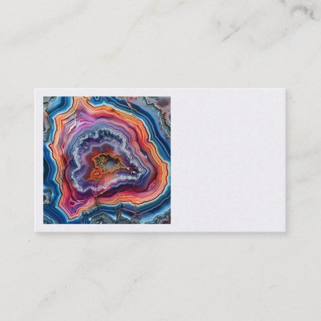 Carte De Visite Agate Slice Business Cards (Devant)