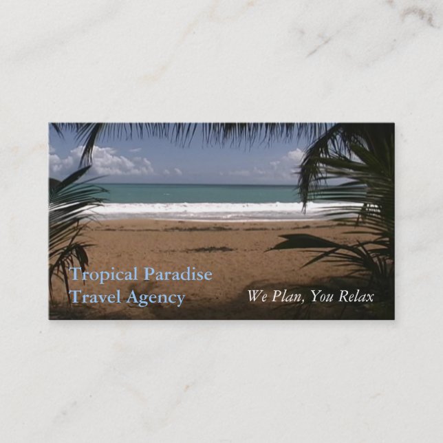 Carte De Visite Agence de voyages (Devant)