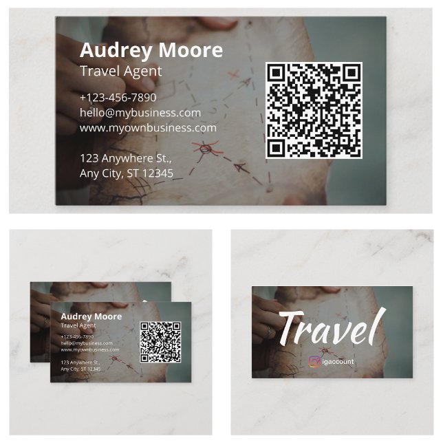 Carte De Visite Agence de voyages (Travel Agency’s Business Cards)