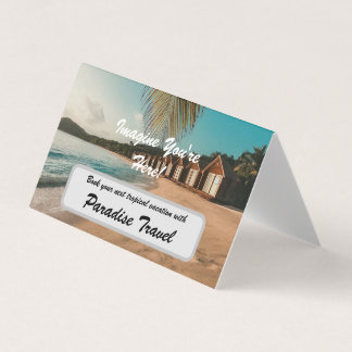 Carte De Visite Agence de voyages Marketing et Publicité Tropical