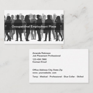 Carte De Visite Agence du travail Services de l'emploi
