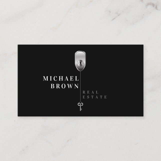 Carte De Visite Agence Immobilière Key Realtor (Devant)