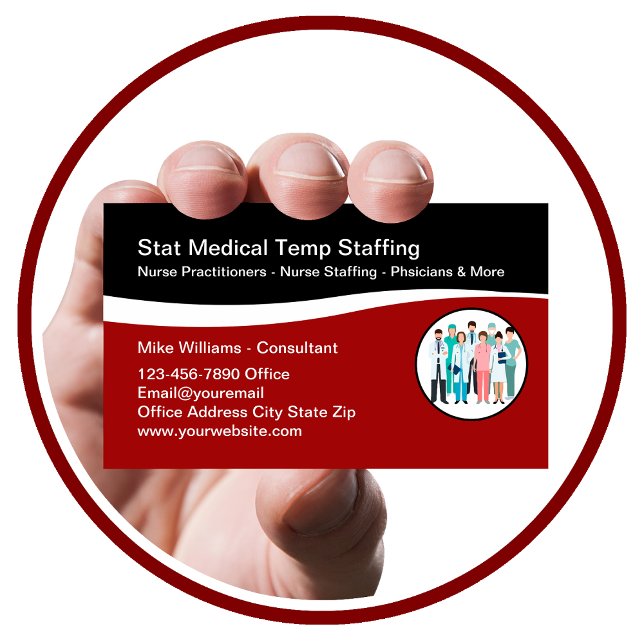 Carte De Visite Agence Médicale de dotation Moderne (Créateur téléchargé)