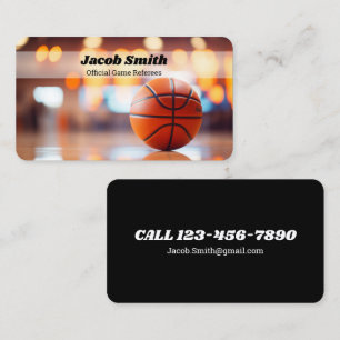 Carte De Visite Agent d'arbitre de basketball