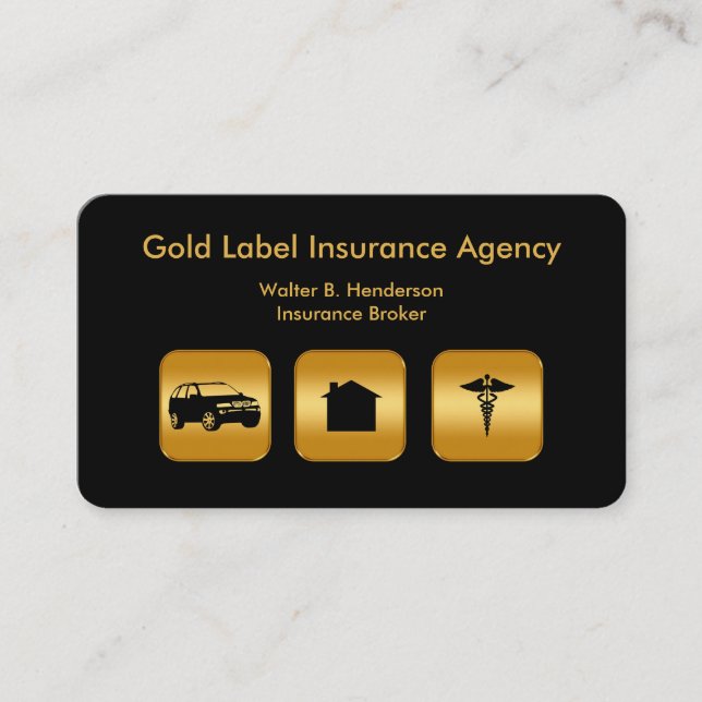 Carte De Visite Agent d'assurance multi-ligne classe (Devant)