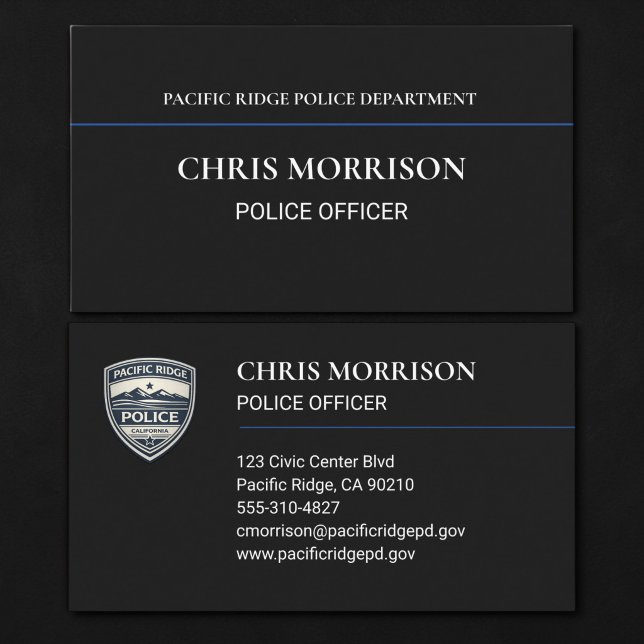Carte De Visite Agent de police (Créateur téléchargé)