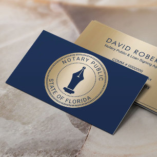 Carte De Visite Agent de signature de crédit de timbre notaire Mar