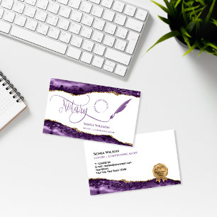 Carte De Visite Agent de signature de crédit et de notaire mobile