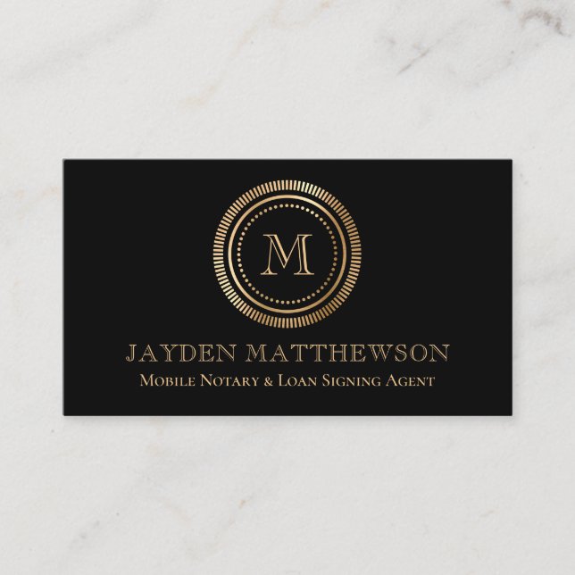 Carte De Visite Agent de signature de prêt de notaire moderne prof (Devant)