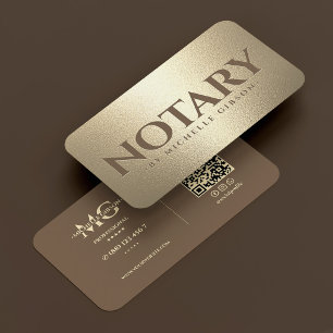 Carte De Visite Agent de signature de prêt mobile Notaire Brun Fau